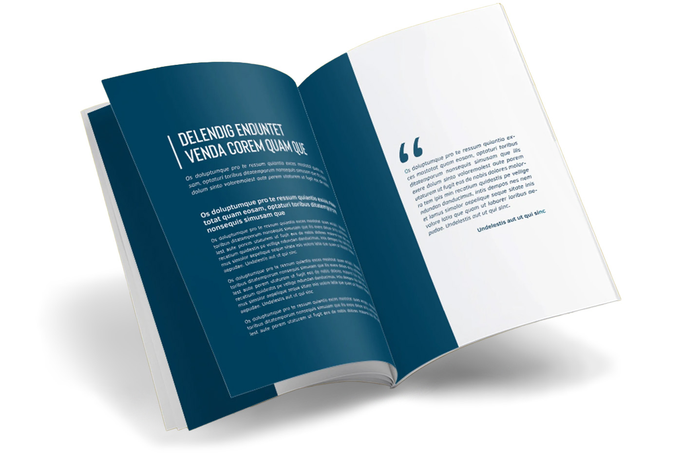 Livro aberto, diagramação