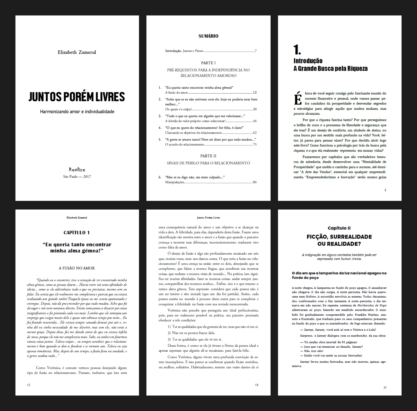 exemplos de diagramação de livro